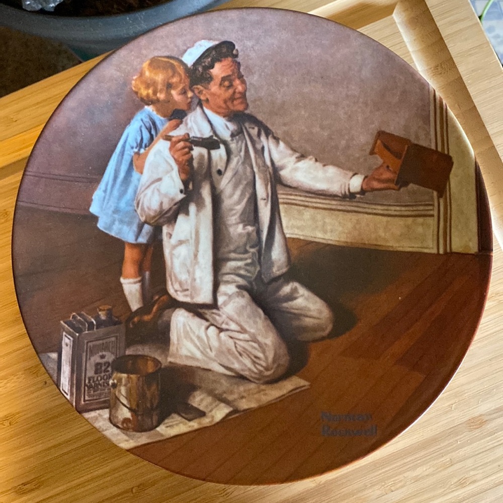 Vintage Norman Rockwell Plate